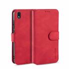 For Samsung Galaxy A01 Core DG.MING Retro Oil Side Horizontal Flip Protective Case(Red) - 1