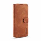 For Samsung Galaxy A42 5G DG.MING Retro Oil Side Horizontal Flip Protective Case(Brown) - 2