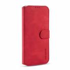For Samsung Galaxy A42 5G DG.MING Retro Oil Side Horizontal Flip Protective Case(Red) - 2