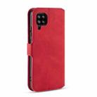 For Samsung Galaxy A42 5G DG.MING Retro Oil Side Horizontal Flip Protective Case(Red) - 3
