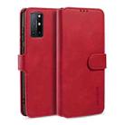 For OnePlus 8T DG.MING Retro Oil Side Horizontal Flip Protective Case(Red) - 1