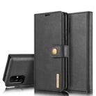 For Samsung Galaxy M51 DG.MING Crazy Horse Texture Flip Detachable Magnetic Leather Case with Holder & Card Slots & Wallet(Black) - 1