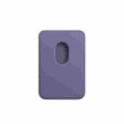 Leather Wallet Pouch Card Holder Magsafing Case for iPhone 13 Series / 12 Series (Purple) - 3
