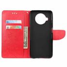 For Xiaomi Mi 10T Lite 5G Butterflies Love Flowers Embossing Horizontal Flip Leather Case with Holder & Card Slots & Wallet(Red) - 4