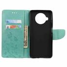 For Xiaomi Mi 10T Lite 5G Butterflies Love Flowers Embossing Horizontal Flip Leather Case with Holder & Card Slots & Wallet(Green) - 4