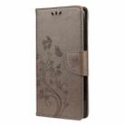 For Xiaomi Mi 10T Pro 5G Butterflies Love Flowers Embossing Horizontal Flip Leather Case with Holder & Card Slots & Wallet(Grey) - 2