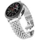 20mm For Samsung Galaxy Watch 3 41mm Five Beads Steel Watch Band(Silver) - 1