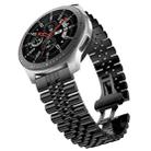 20mm For Samsung Galaxy Watch 3 41mm Five Beads Steel Watch Band(Black) - 1