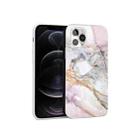 Glossy Marble Pattern TPU Protective Case For iPhone 12 / 12 Pro(Purple Grey) - 1