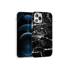 Glossy Marble Pattern TPU Protective Case For iPhone 12 Pro Max(Black) - 1