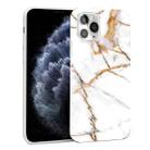 Glossy Marble Pattern TPU Protective Case For iPhone 11 Pro(Khaki White) - 1