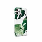 Glossy Plant Pattern TPU Protective Case For iPhone 12 / 12 Pro(Turtle Leaf) - 2