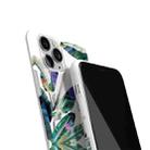 Glossy Plant Pattern TPU Protective Case For iPhone 12 / 12 Pro(Turtle Leaf) - 3