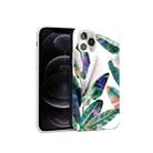 Glossy Plant Pattern TPU Protective Case For iPhone 12 / 12 Pro(Color Banana Leaf) - 1