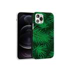 Glossy Plant Pattern TPU Protective Case For iPhone 12 / 12 Pro(Palm Leaf) - 1