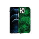 Glossy Plant Pattern TPU Protective Case For iPhone 12 Pro Max(Palm Leaf) - 1