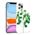 Glossy Plant Pattern TPU Protective Case For iPhone 11(Grass) - 1