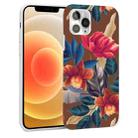 Glossy Flower Pattern TPU Protective Case For iPhone 12 mini(F3) - 1