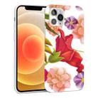 Glossy Flower Pattern TPU Protective Case For iPhone 12 mini(F5) - 1