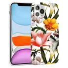 Glossy Flower Pattern TPU Protective Case For iPhone 11(F2) - 1