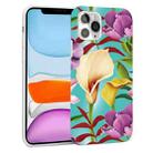 Glossy Flower Pattern TPU Protective Case For iPhone 11(F4) - 1