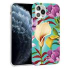 Glossy Flower Pattern TPU Protective Case For iPhone 11 Pro(F4) - 1