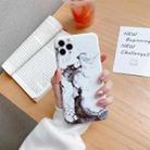 Glossy Marble Pattern TPU Protective Case For iPhone 12 mini(White) - 1