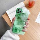 For iPhone 11 Pro Glossy Marble Pattern TPU Protective Case (Green) - 1
