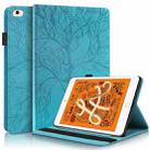 Life Tree Series Horizontal Flip Leather Case with Holder & Card Slots & Pen Slot & Sleep / Wake-up Function For iPad mini (2019) / 4 / 3 / 2 / 1(Lake Blue) - 1