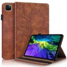 For iPad Pro 11 (2020) Life Tree Series Horizontal Flip Leather Tablet Case with Holder & Card Slots & Pen Slot & Sleep / Wake-up Function(Brown) - 1