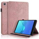 For Huawei MediaPad M5 10.8 inch Life Tree Series Horizontal Flip Leather Case with Holder & Card Slots & Pen Slot(Rose Gold) - 1