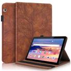 For Huawei MediaPad T5 10.1 inch Life Tree Series Horizontal Flip Leather Case with Holder & Card Slots & Pen Slot(Brown) - 1