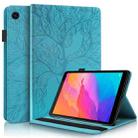 For Huawei MatePad T8 8 inch Life Tree Series Horizontal Flip Leather Case with Holder & Card Slots & Pen Slot(Lake Blue) - 1