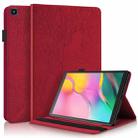 For Samsung Galaxy Tab A 10.1 (2019) T510/T515 Life Tree Series Horizontal Flip Leather Case with Holder & Card Slots & Pen Slot(Red) - 1