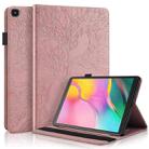 For Samsung Galaxy Tab A 10.1 (2019) T510/T515 Life Tree Series Horizontal Flip Leather Case with Holder & Card Slots & Pen Slot(Rose Gold) - 1