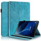 For Samsung Galaxy Tab A 10.1 (2016) T580/T585 Life Tree Series Horizontal Flip Leather Case with Holder & Card Slots & Pen Slot(Lake Blue) - 1