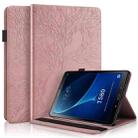 For Samsung Galaxy Tab A 10.1 (2016) T580/T585 Life Tree Series Horizontal Flip Leather Case with Holder & Card Slots & Pen Slot(Rose Gold) - 1