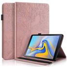 For Samsung Galaxy Tab A 10.5 T590 Life Tree Series Horizontal Flip Leather Case with Holder & Card Slots & Pen Slot(Rose Gold) - 1