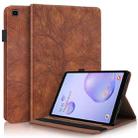 For Samsung Galaxy Tab A 8.4 SM-T307 Life Tree Series Horizontal Flip Leather Case with Holder & Card Slots & Pen Slot(Brown) - 1