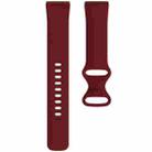 For Fitbit Versa 3 / Sense Silicone Watch Band, Size: S(Wine Red) - 2