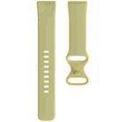 For Fitbit Versa 3 / Sense Silicone Watch Band, Size: S(Creamy Yellow) - 2