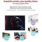 Simple Folding Thin Polyester Projector Film Curtain, Size:72 inch (16:9) Projection Area: 159x90cm - 8