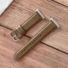 For OPPO Watch 41mm Shell Texture Watch Band(Brown) - 1