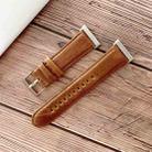 For OPPO Watch 41mm Crazy Horse Texture Leather Watch Band(Brown) - 1
