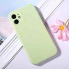 For iPhone 12 mini Magic Cube Frosted Silicone Shockproof Full Coverage Protective Case (Green) - 1