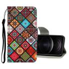 For iPhone 12 / 12 Pro Colored Drawing Pattern Horizontal Flip Leather Case with Holder & Card Slots & Wallet(Folk-custom) - 1