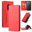 For Samsung Galaxy S9 Strong Magnetism Liquid Feel Horizontal Flip Leather Case with Holder & Card Slots & Wallet(Red) - 1