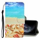 For iPhone 12 mini 3D Colored Drawing Horizontal Flip PU Leather Case with Holder & Card Slots & Wallet (Pentagram) - 1