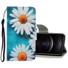 For iPhone 12 / 12 Pro 3D Colored Drawing Horizontal Flip PU Leather Case with Holder & Card Slots & Wallet(Chrysanthemum) - 1