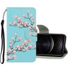 For iPhone 12 / 12 Pro 3D Colored Drawing Horizontal Flip PU Leather Case with Holder & Card Slots & Wallet(Magnolia) - 1
